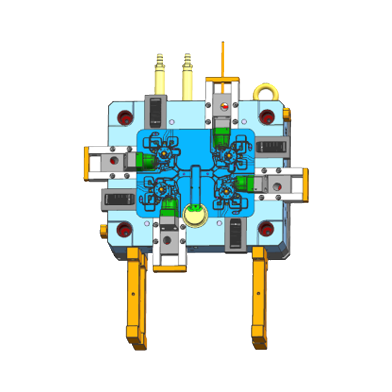 قالب اجزای موتور نصب شده